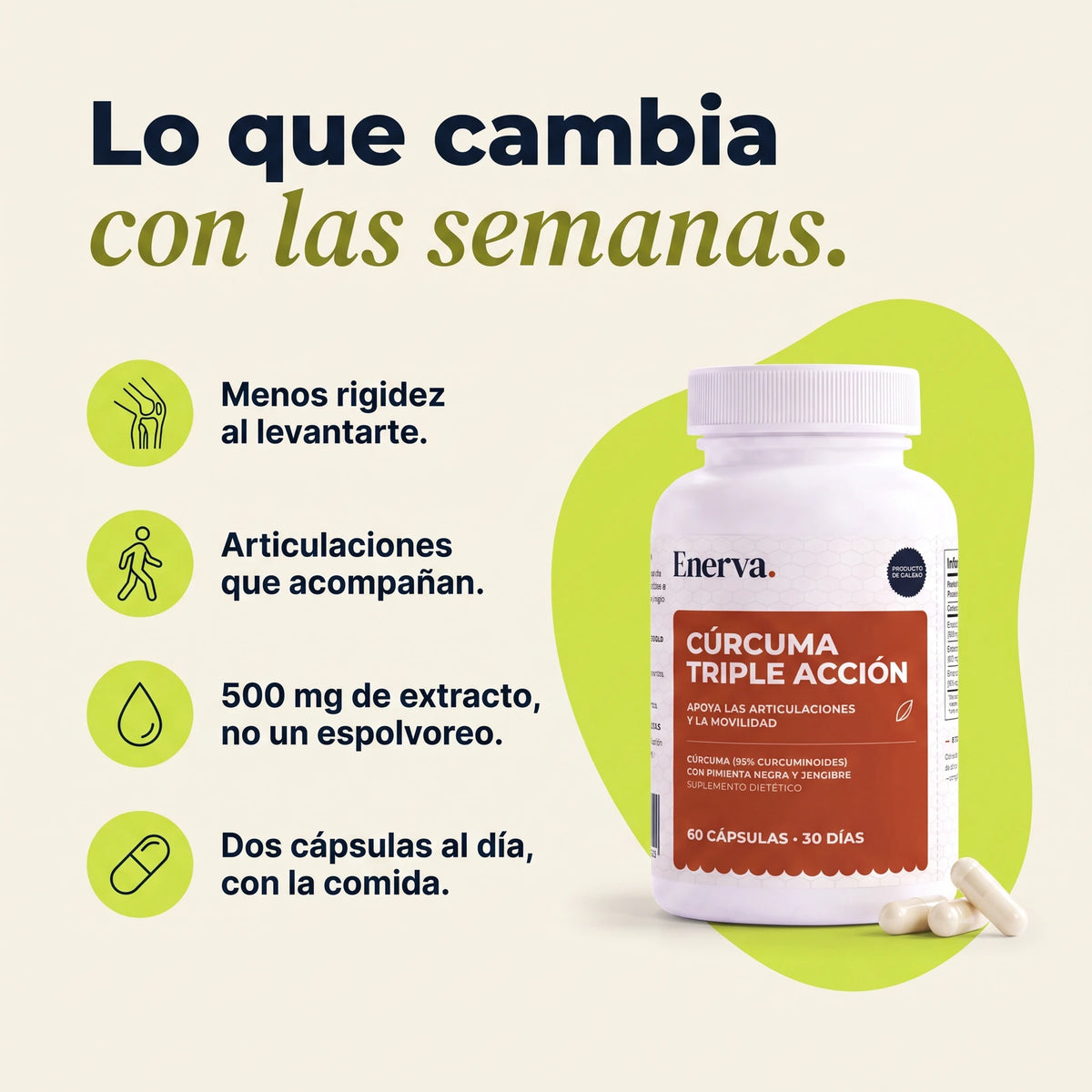 Beneficios de Cúrcuma Triple Acción con el uso constante